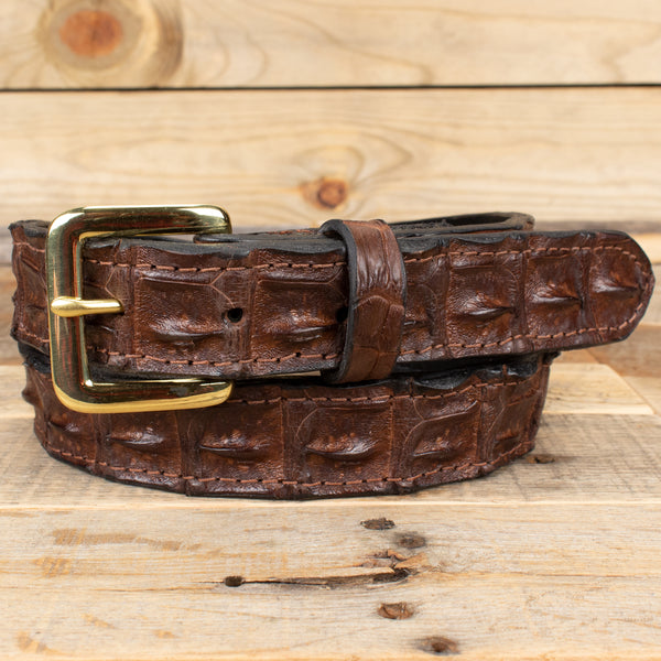 Hornback Crocodile Handmade Belts