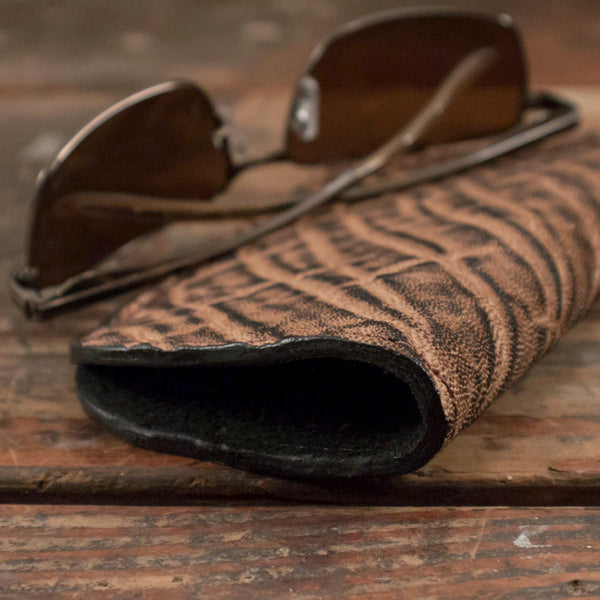 Brown Cowhide Leather Glasses Case – Yoder Leather Company