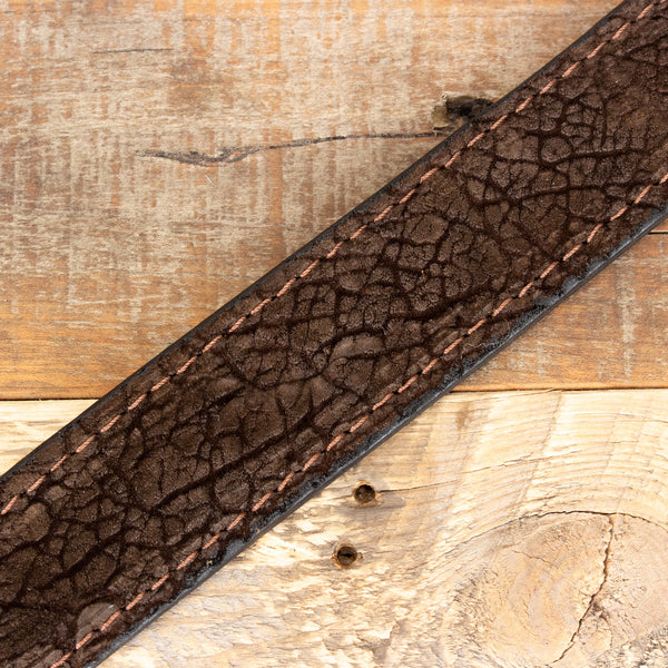 Brown Hippo Leather Belt - Real Hippopotamus – Yoder Leather