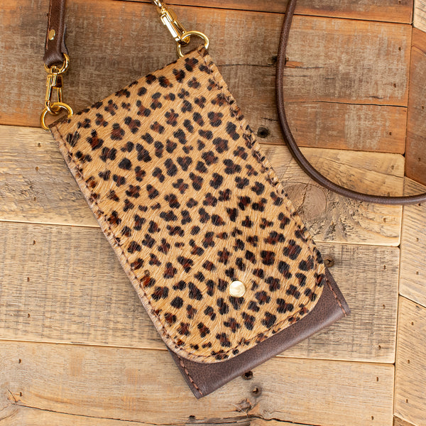 Leopard Print Round Handbag Trendy Pu Leather Crossbody Bag - Temu