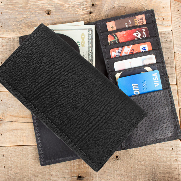 Slim Credit Card Holder in Black Saffiano