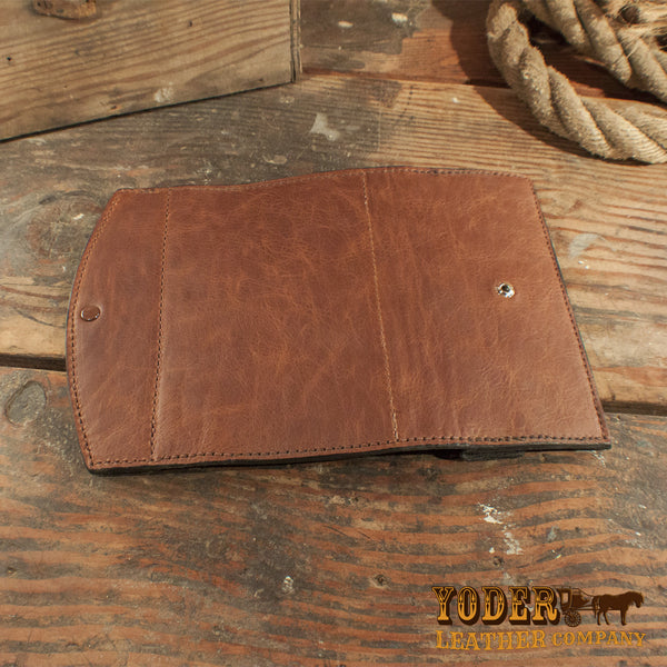 Amish Hand Made Brown Cowhide Coin Pouch – Yoder Leather Company