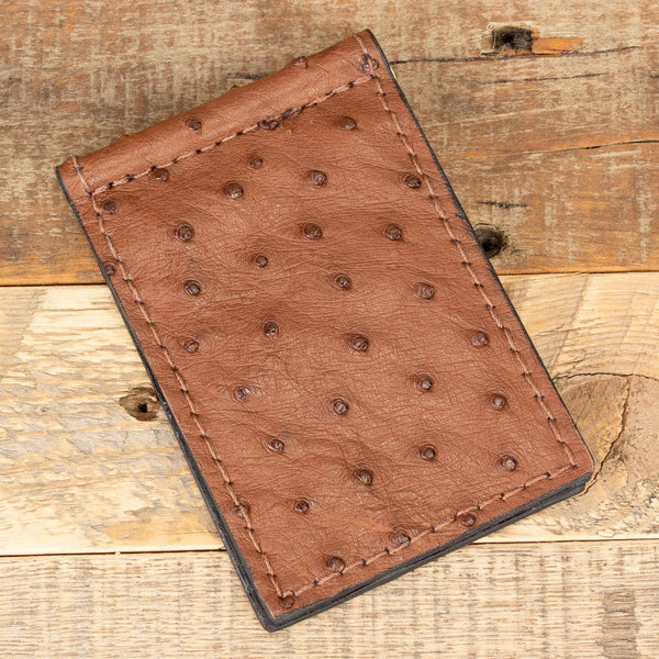 Ostrich Skin Money Clips Wallet