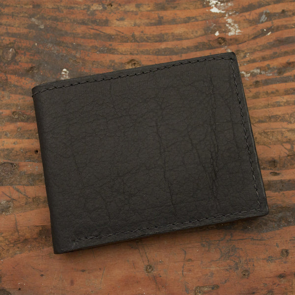 Amish Hand Made Black Bison Billfold – Yoder Leather Company