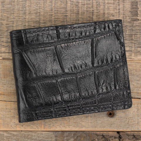 Black Alligator Skin Leather Clutch – Yoder Leather Company