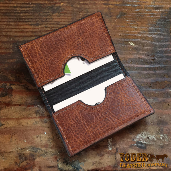 Amish Hand Made Brown Business Card Holder – Yoder Leather Company