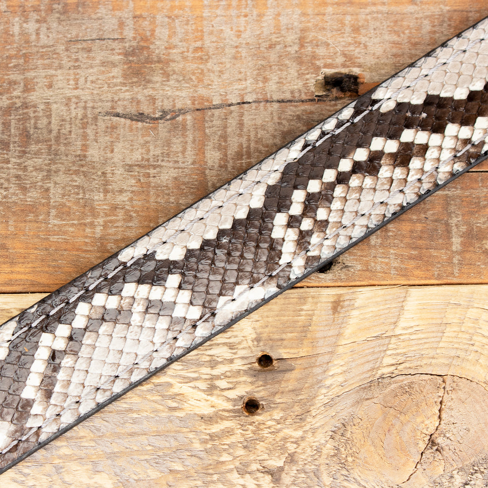 Handmade Genuine Natural Python Leather Belt, Snake MEN'S Handmade Belt