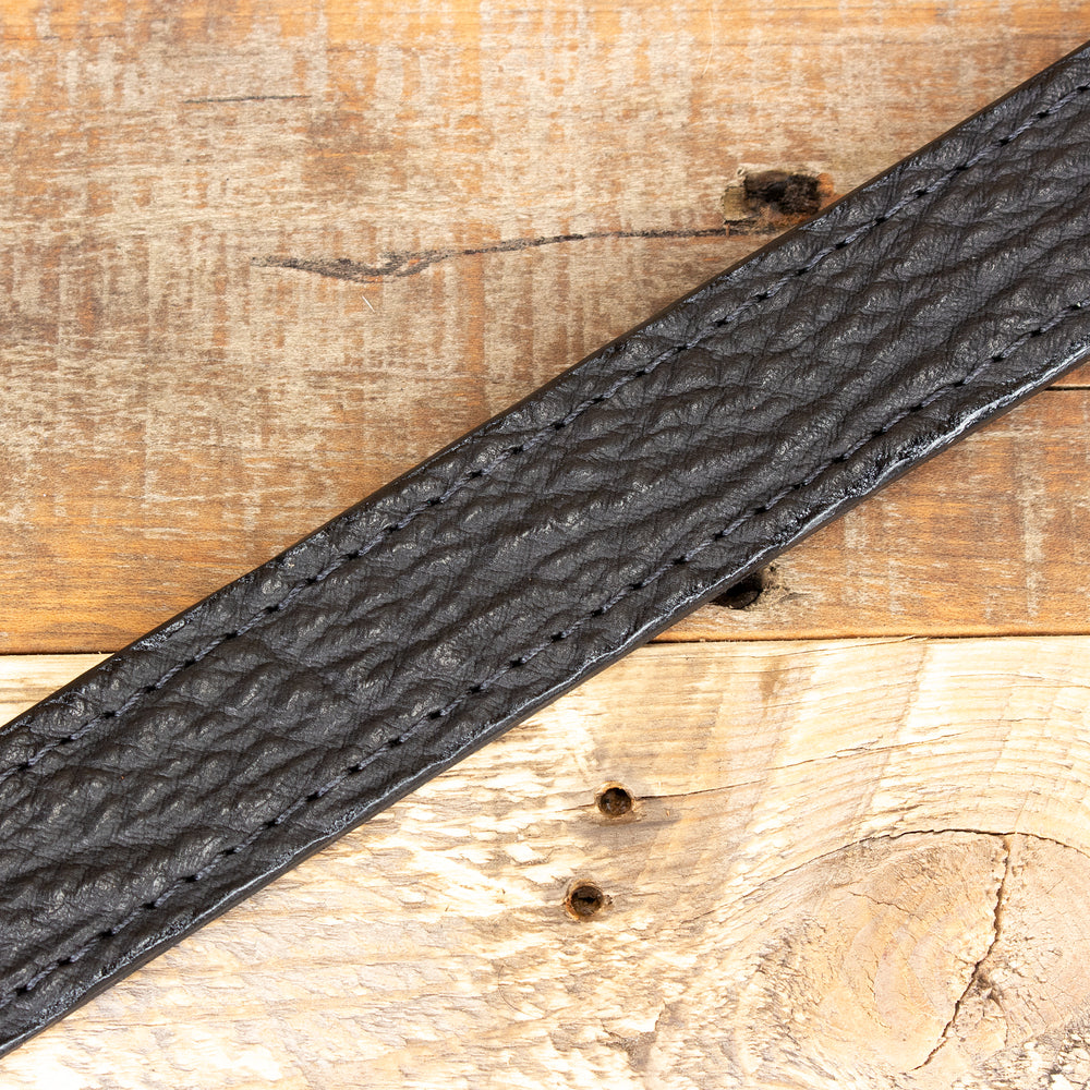 Black Shark Skin Leather Belt - Amish Handmade – Yoder Leather Company