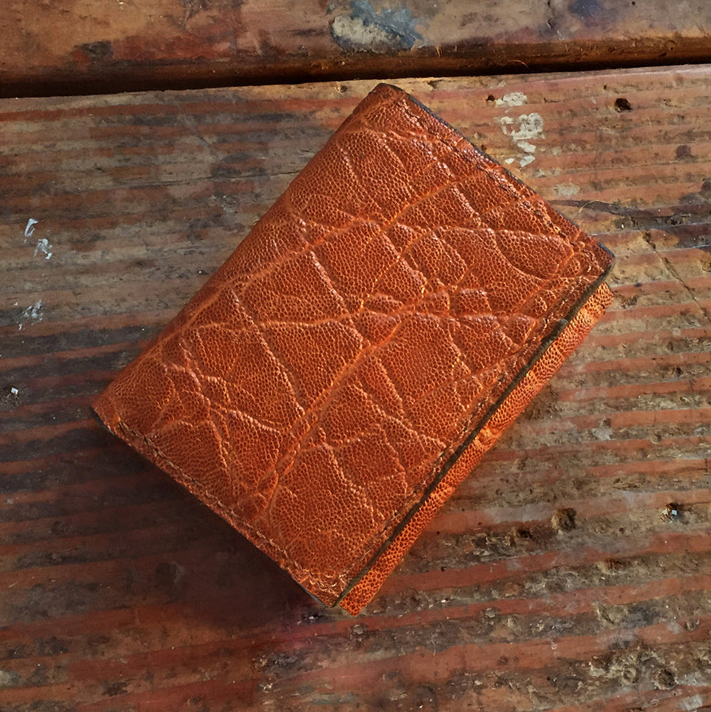 Brown Alligator Wallet With Bison Leather Interior