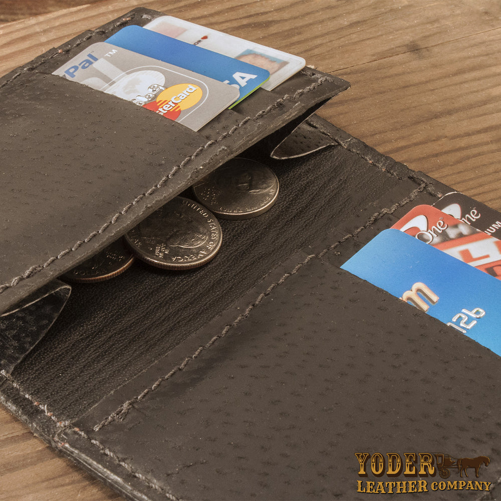 Brown Eel Skin Magnetic Money Cash Clip Wallet – Yoder Leather Company